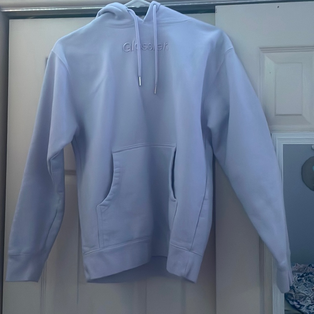 Limited Edition Olivia Rodrigo Lavender Glossier hoodie